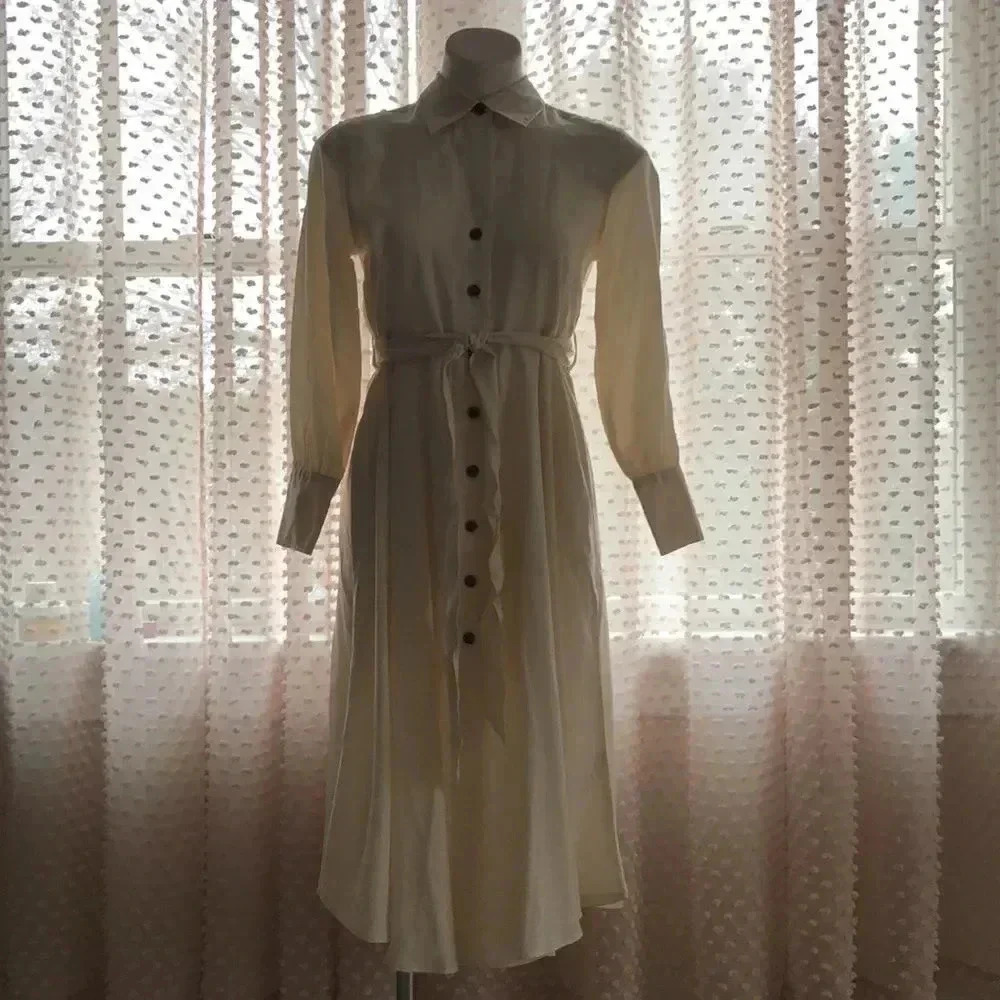 Banana Republic Belted Tencel Shirtdress - Picture 3 of 15